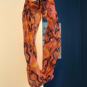 Patterned infinity scarf